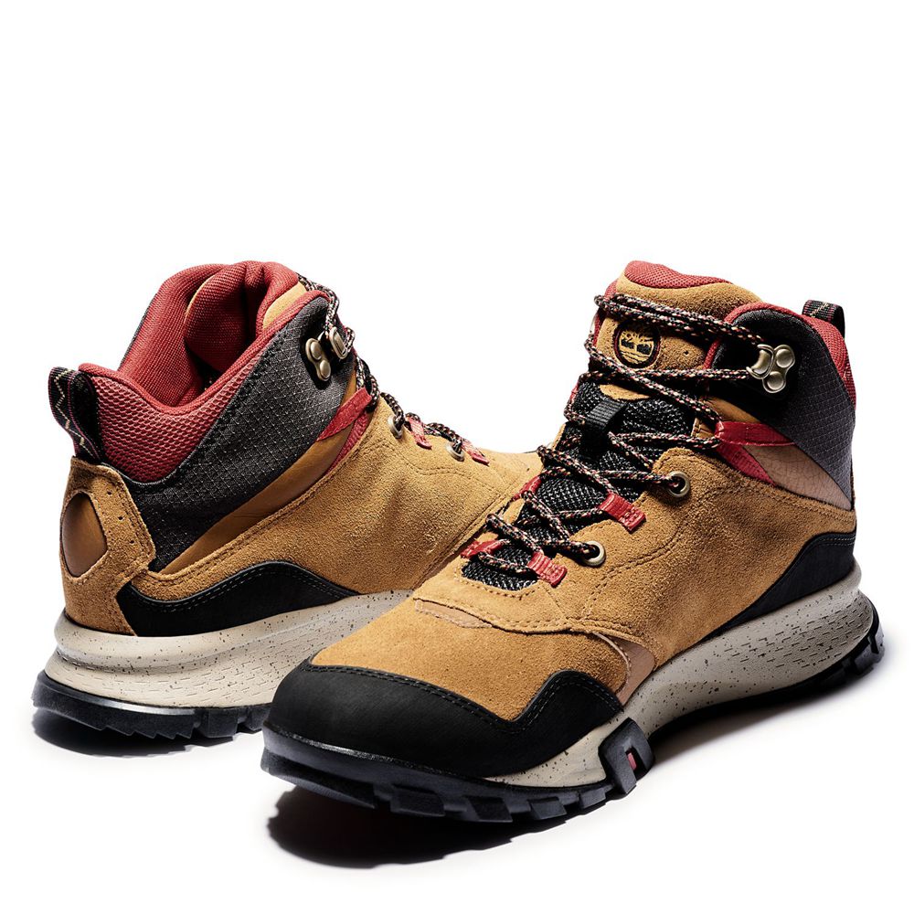 Botas de Montaña Timberland Argentina Hombre - Garrison Trail Waterproof Mid - Marrones/Negras - IOX